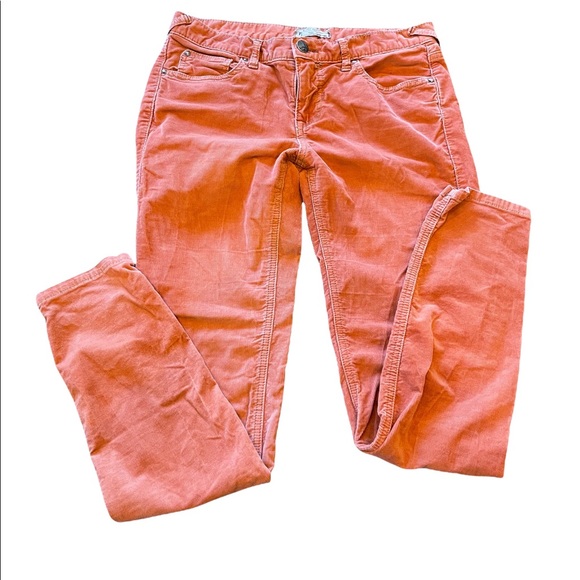 Free People Pants - Free People Orange Corduroy Pants 29